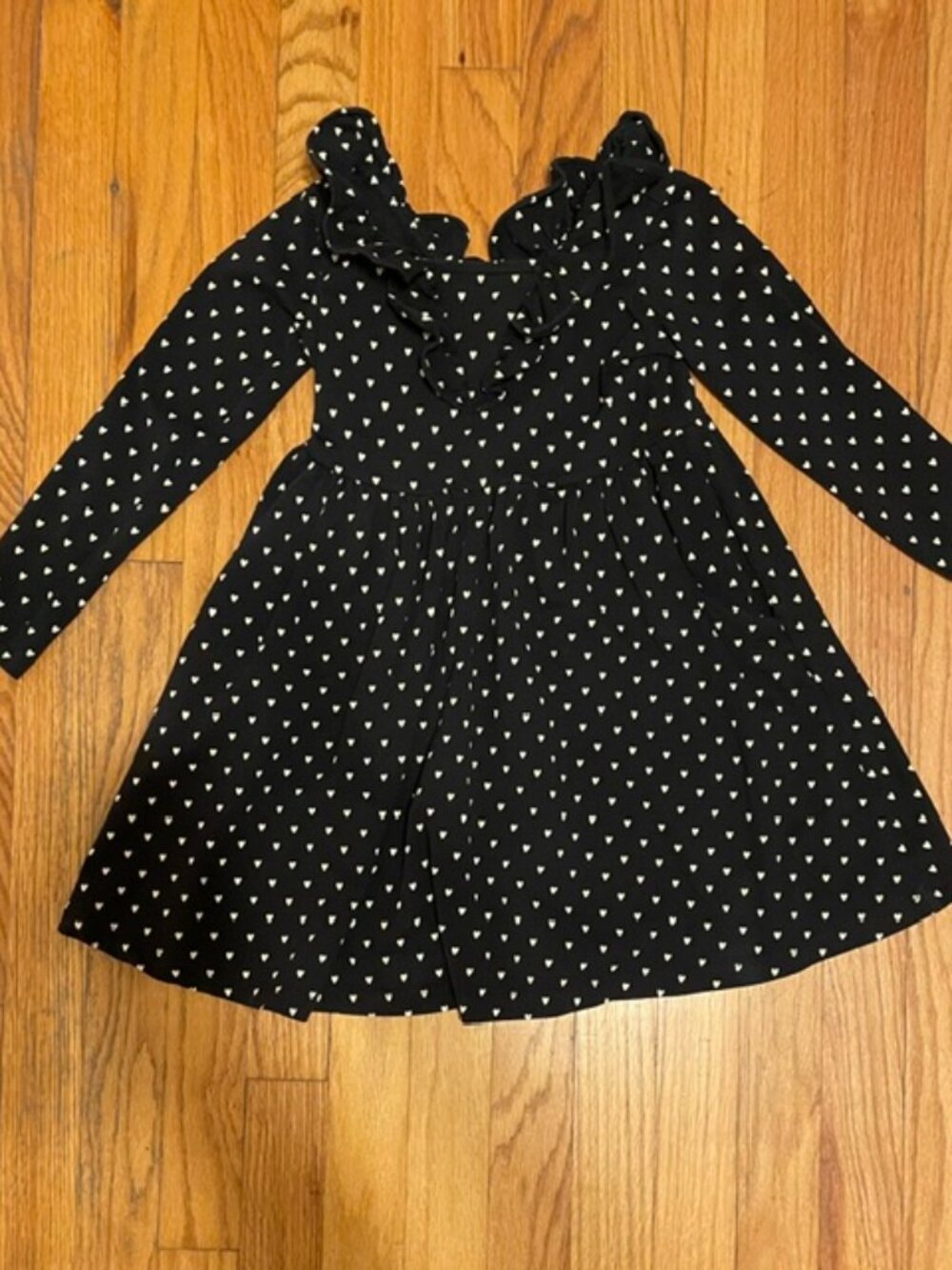HANNA ANDERSSON Tiny Hearts Ruffled Twirl Dress 110 5
